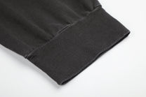 BLACK ENERGY | Distressed Photo Polo Collar Sweatshirt - product detail