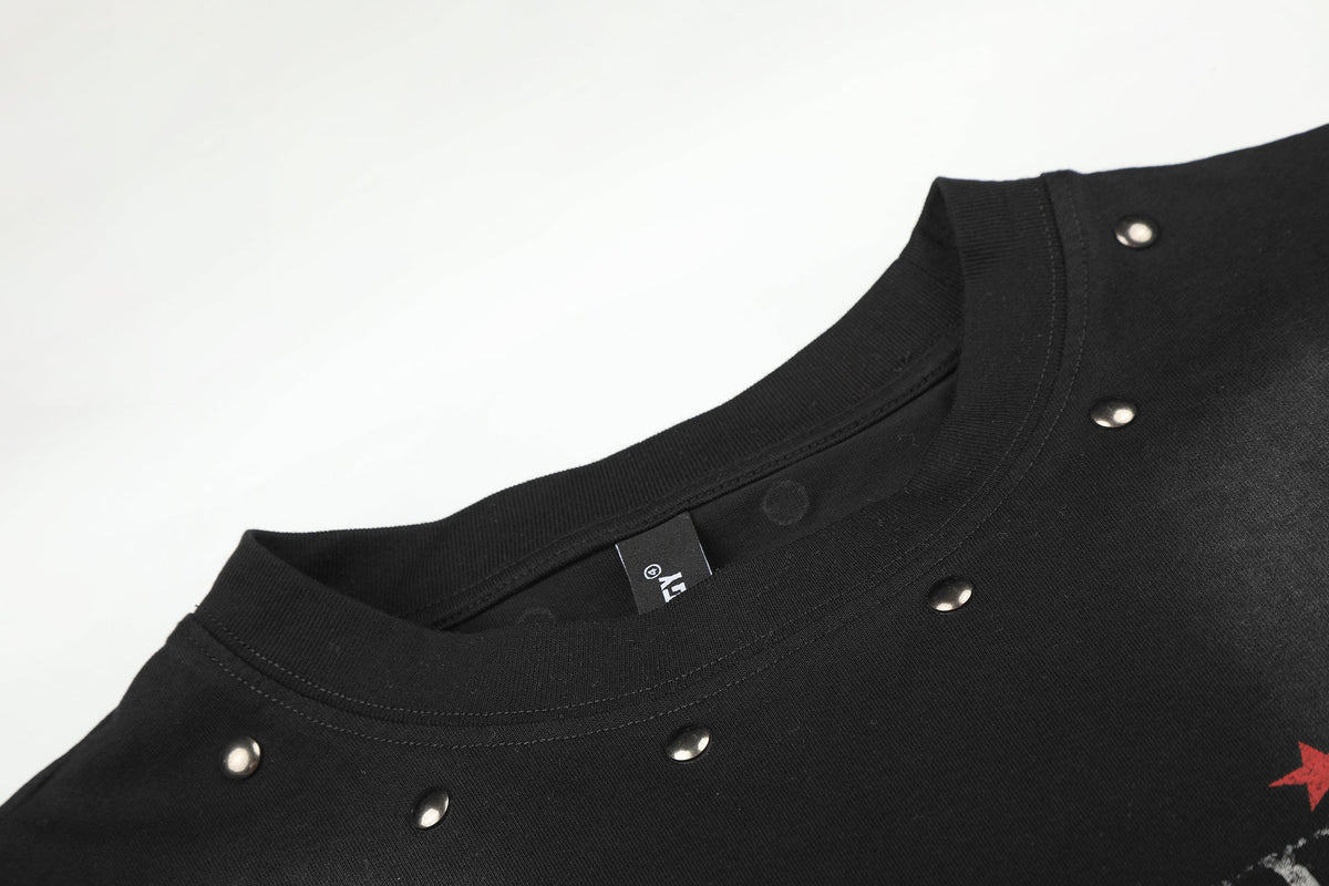BLACK ENERGY | Studded Pegasus Print Sweatshirt - product detail