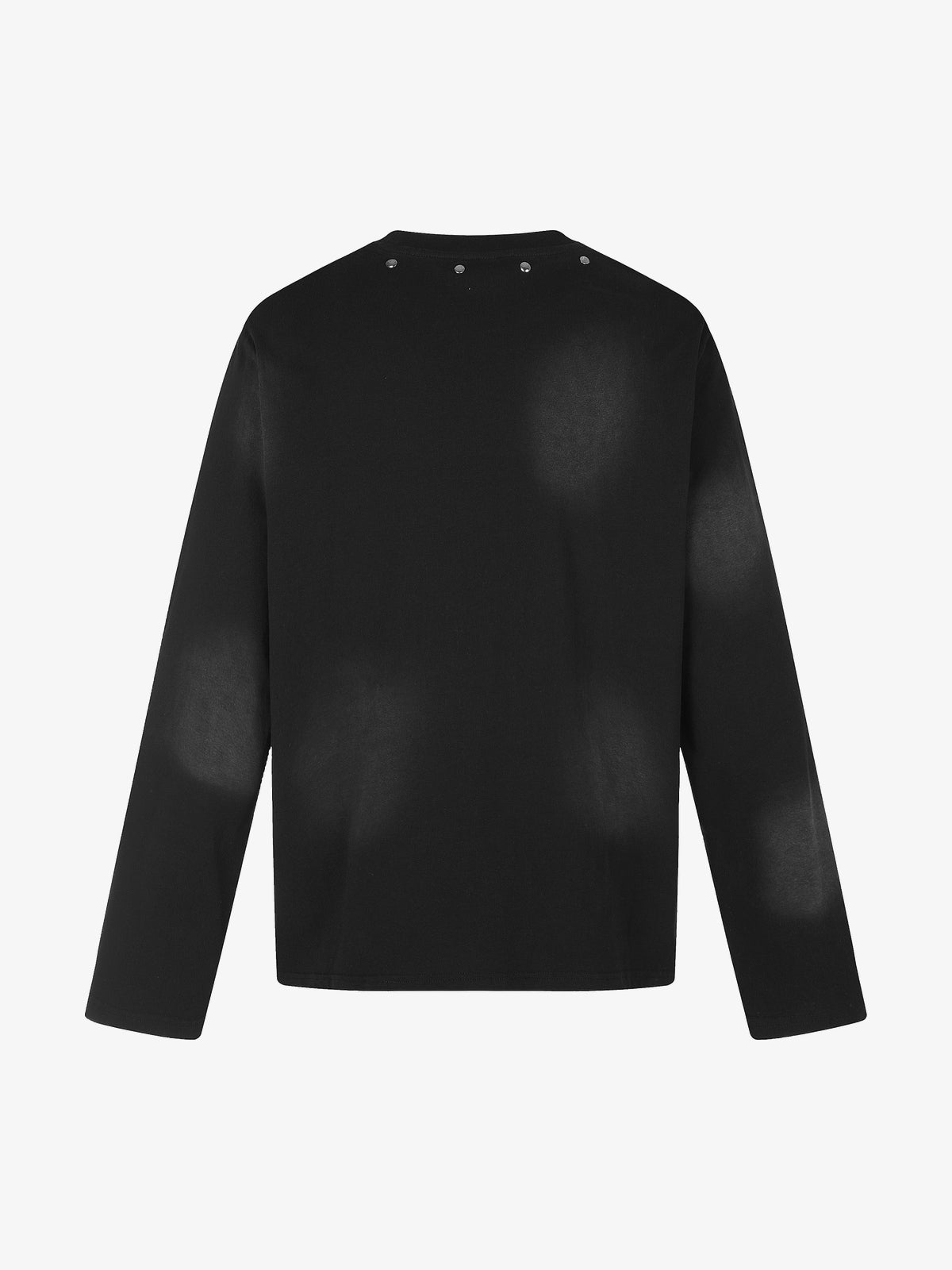 BLACK ENERGY | Studded Pegasus Print Sweatshirt in Black - back view