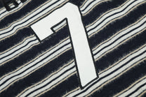 BLACK ENERGY | Faux Fur Collar Striped Sweatshirt - product detail