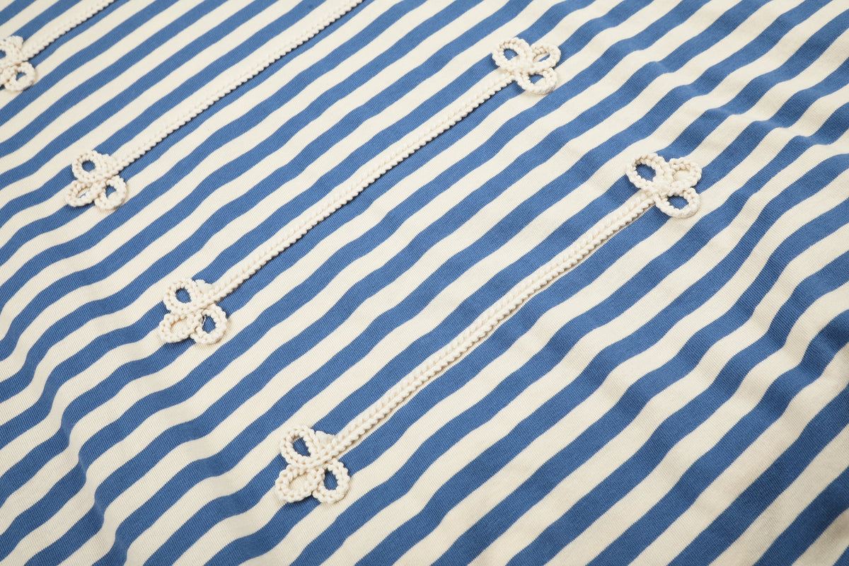 BLACK ENERGY | Striped Frog Button Sweatshirt - product detail