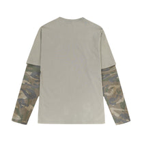 CHANYOOU | Photo Grid Camo Sleeve Sweatshirt - product detail