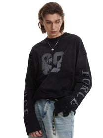 CHANYOOU | Distressed Number 09 Sweatshirt - product detail