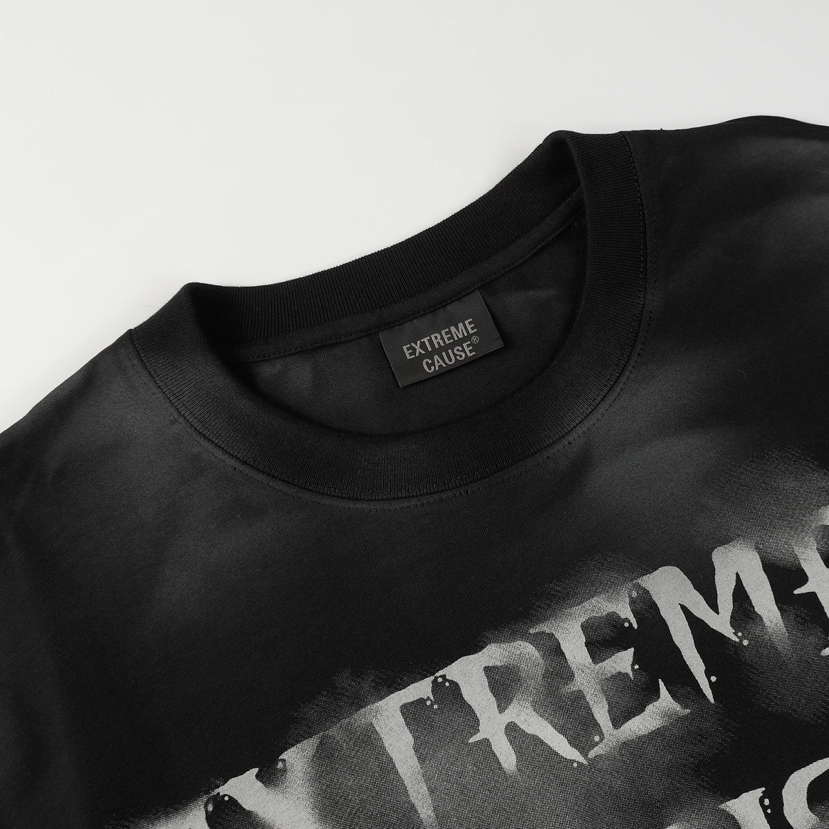 EXTREME CAUSE | Spray Paint Letter Sweatshirt - product detail