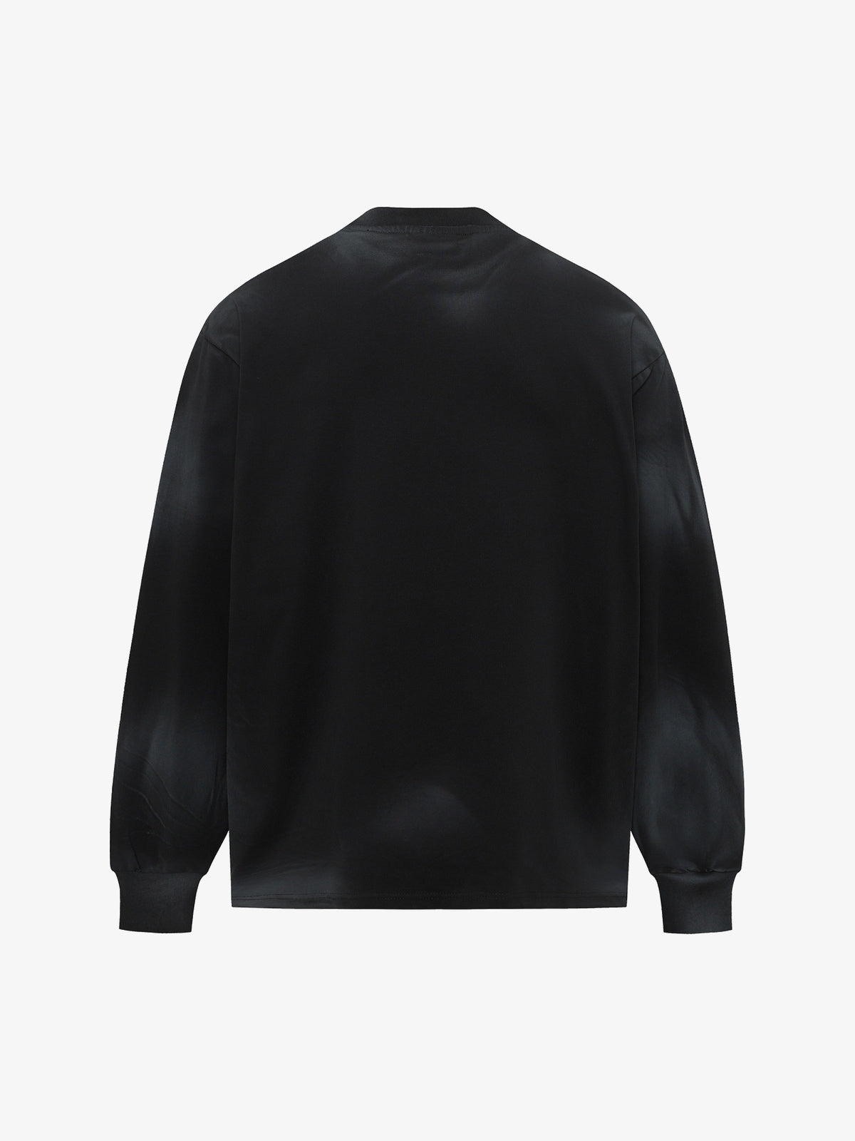 EXTREME CAUSE | Spray Paint Letter Sweatshirt in Black - back view