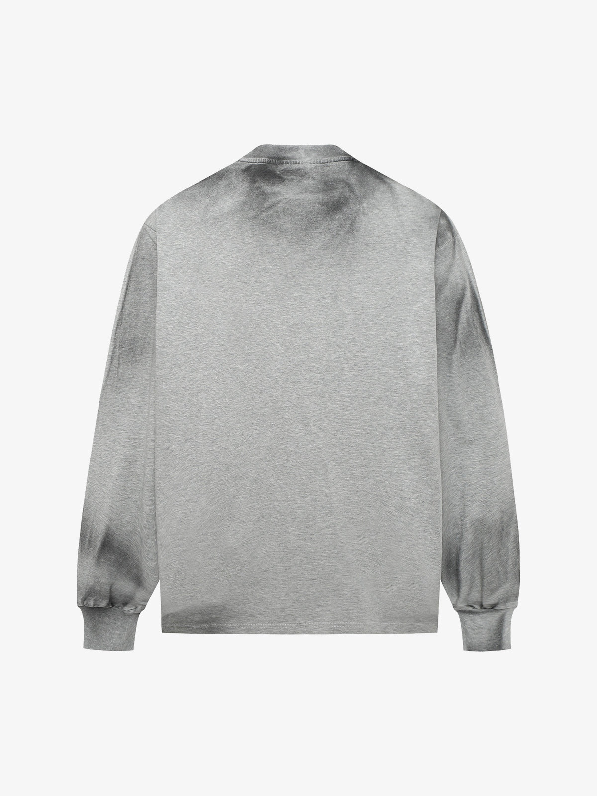 EXTREME CAUSE | Spray Paint Letter Sweatshirt in Gray - back view