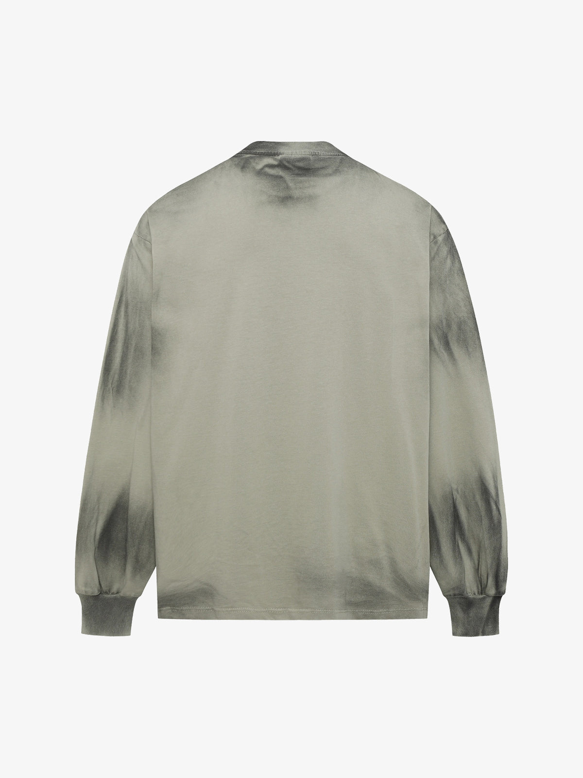 EXTREME CAUSE | Spray Paint Letter Sweatshirt in Green - back view