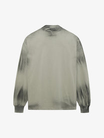 EXTREME CAUSE | Spray Paint Letter Sweatshirt in Green - back view