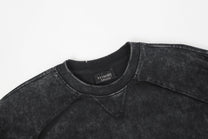 EXTREME CAUSE | Washed Panel Seam Sweatshirt - product detail