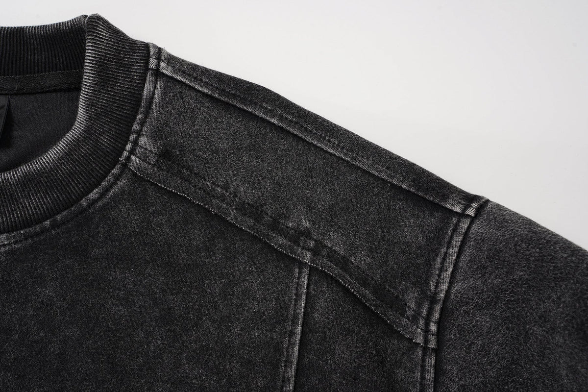 EXTREME CAUSE | Distressed Layered Sleeve Sweatshirt - product detail