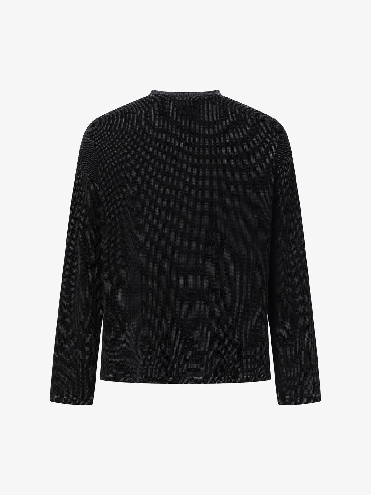 FORN3 | Punk Photo Washed Sweatshirt in Black - back view