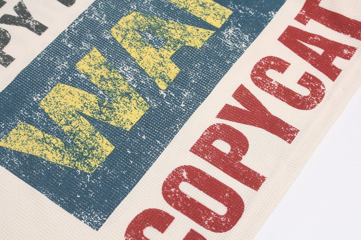 GLFS | Statement Text Collage Waffle Sweatshirt - product detail