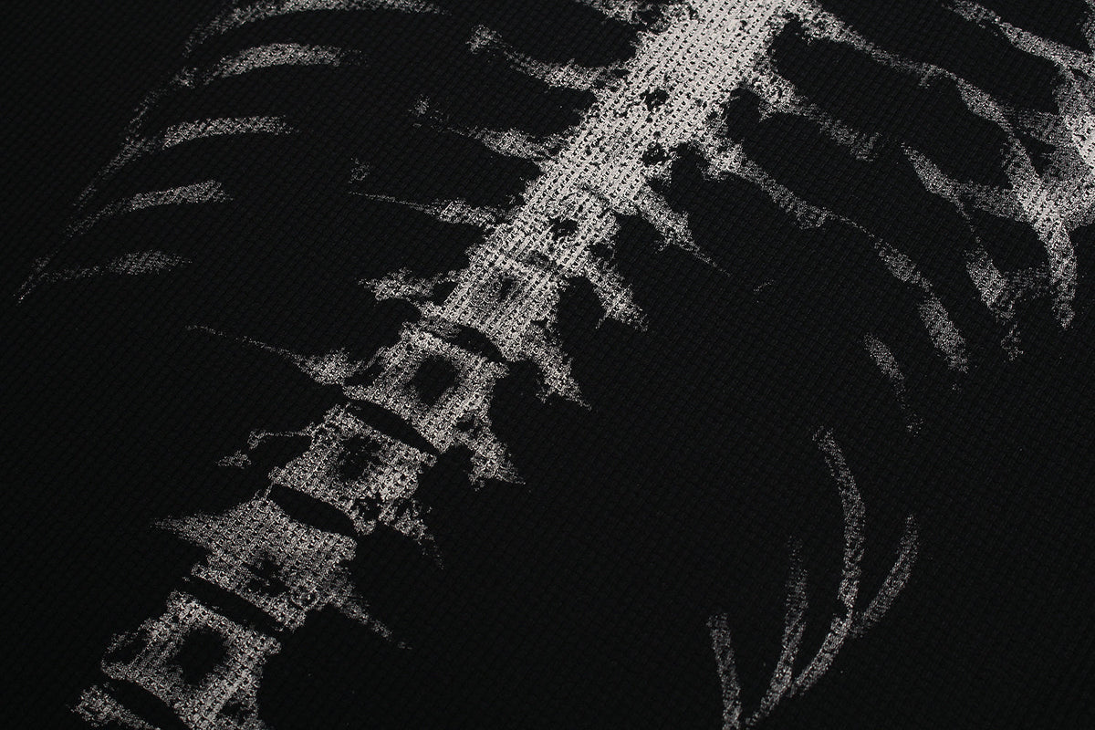 GLFS | Skeleton Ribcage Waffle Sweatshirt - product detail