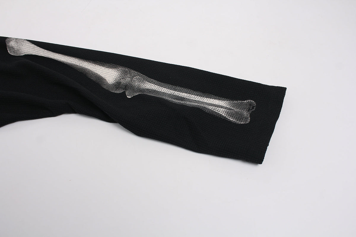 GLFS | Skeleton Ribcage Waffle Sweatshirt - product detail