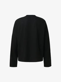 GLFS | Cat Portrait Film Strip Sweatshirt in Black - back view