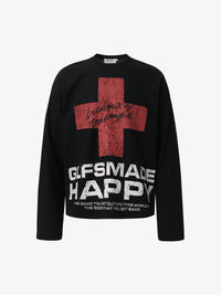 GLFS | Statement Cross Print Sweatshirt
