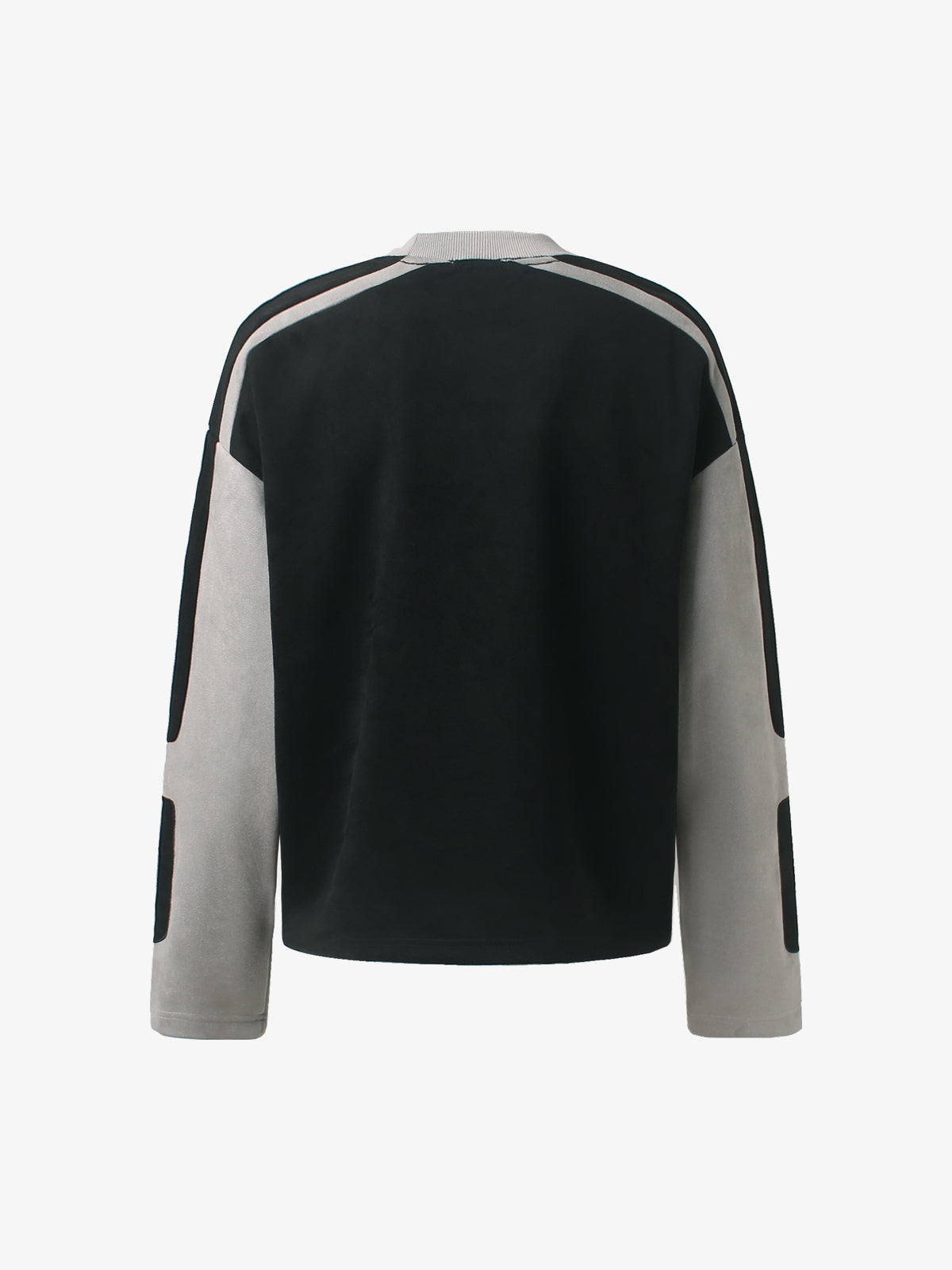 GLFS | Contrast Panel Logo Sweatshirt in Black - back view
