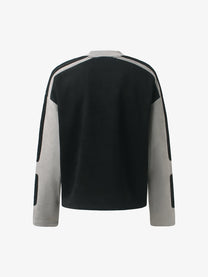GLFS | Contrast Panel Logo Sweatshirt in Black - back view