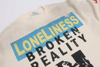 GLFS | Loneliness Text Collage Waffle Sweatshirt - product detail