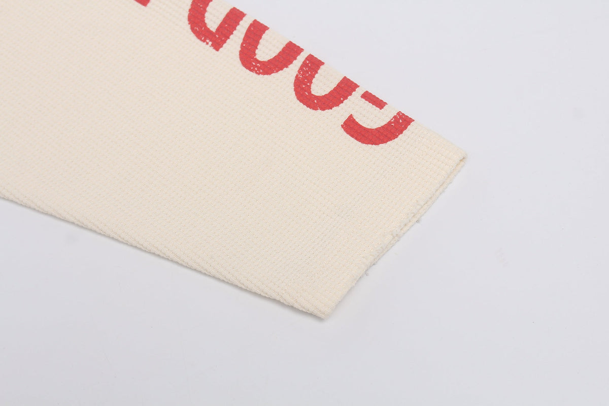 GLFS | Loneliness Text Collage Waffle Sweatshirt - product detail