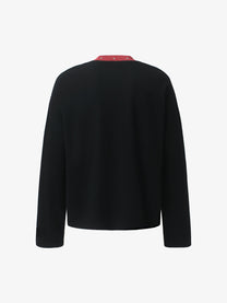GLFS | Distressed Figure Print Sweatshirt in Black - back view