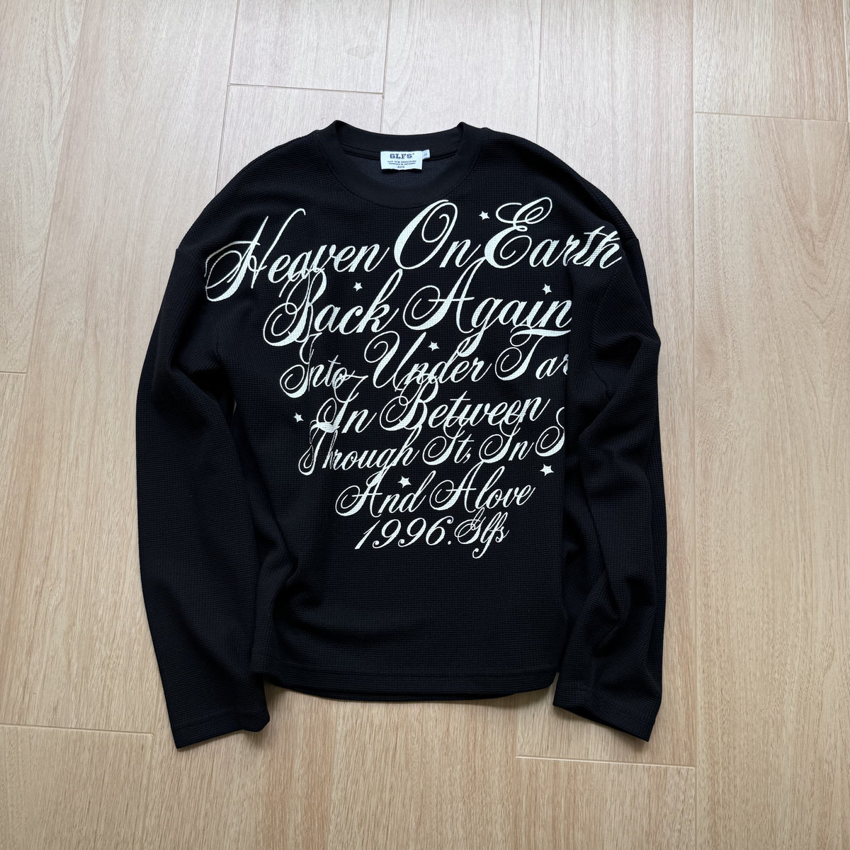 GLFS | Flowing Script Waffle Sweatshirt - product detail
