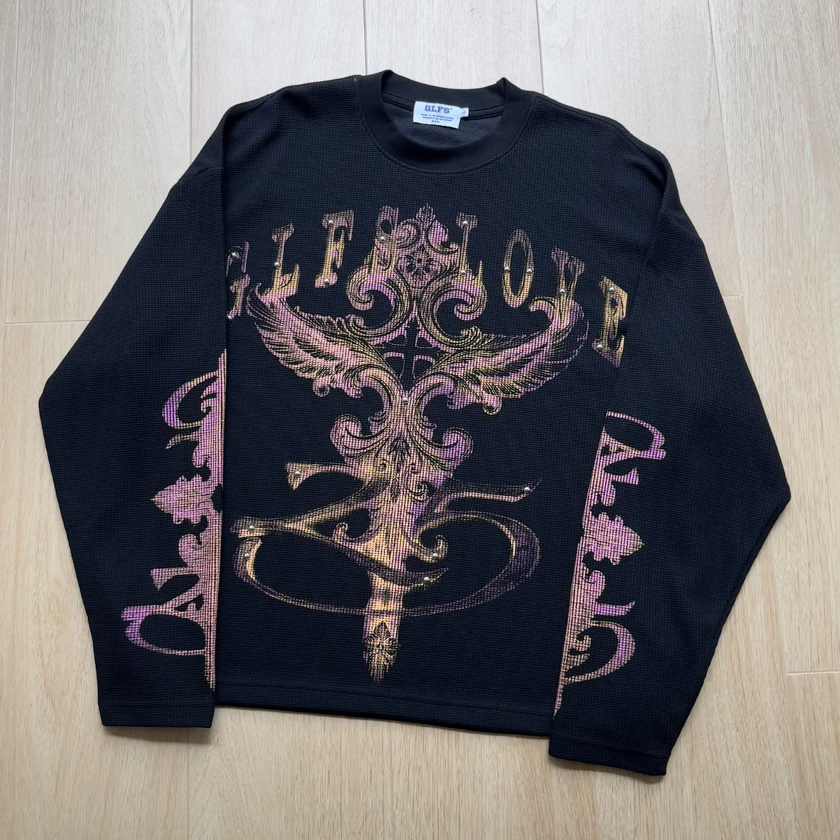 GLFS | Studded Ornate Cross Sweatshirt - product detail