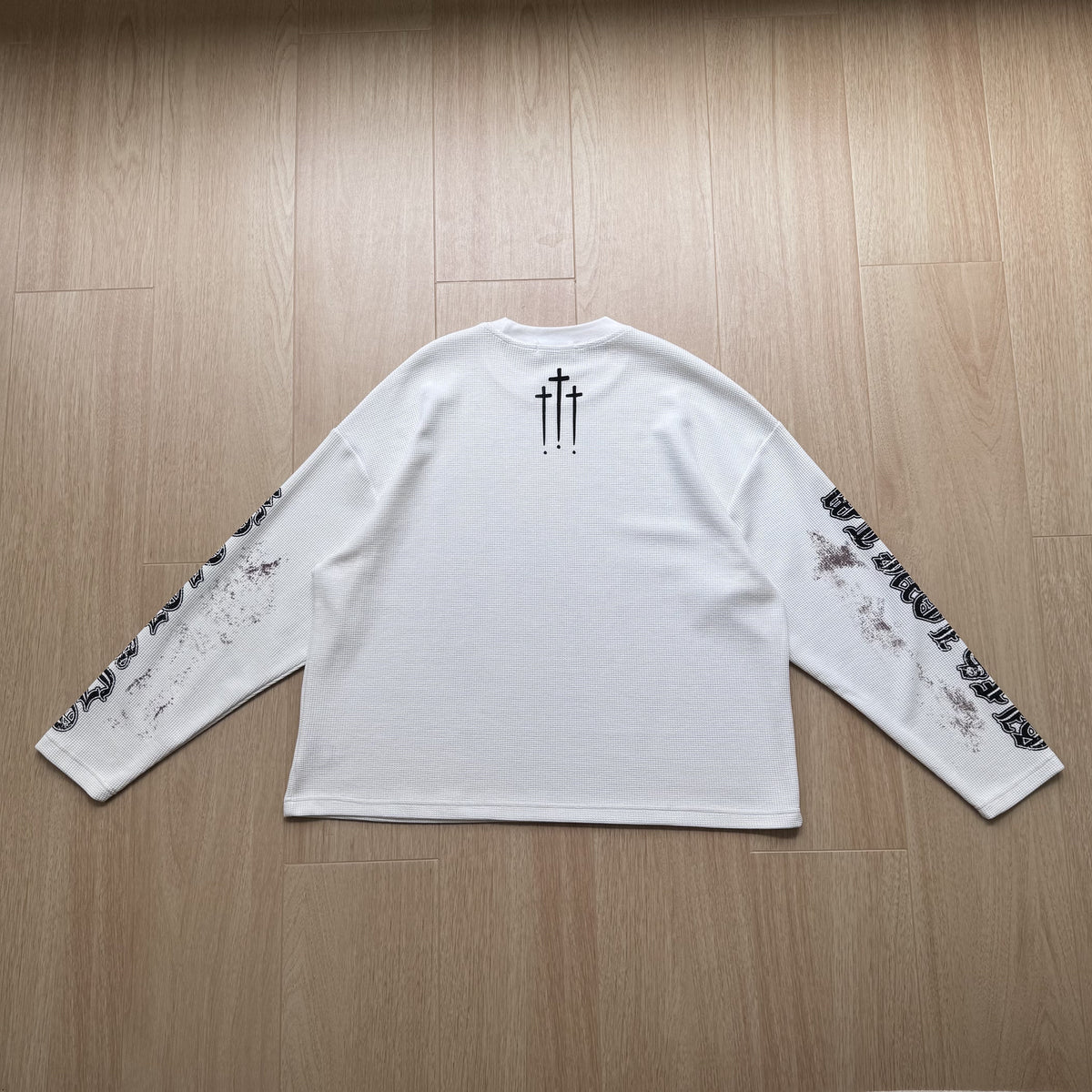 GLFS | Gothic Figure Cross Print Sweatshirt - product detail