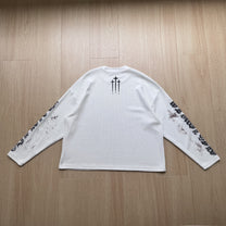 GLFS | Gothic Figure Cross Print Sweatshirt - product detail