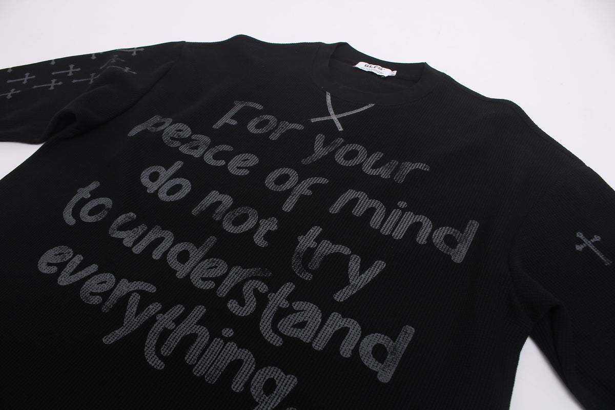 GLFS | Cross Sleeve Slogan Sweatshirt - product detail