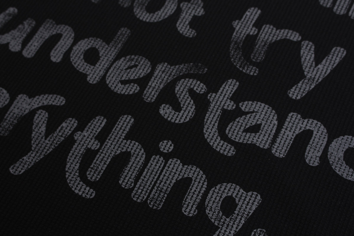 GLFS | Cross Sleeve Slogan Sweatshirt - product detail