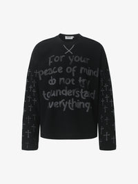 GLFS | Cross Sleeve Slogan Sweatshirt