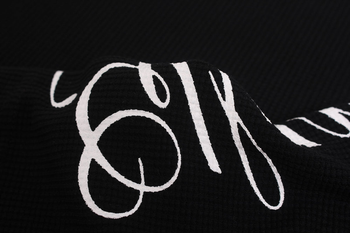GLFS | Leopard Print Script Sleeve Sweatshirt - product detail