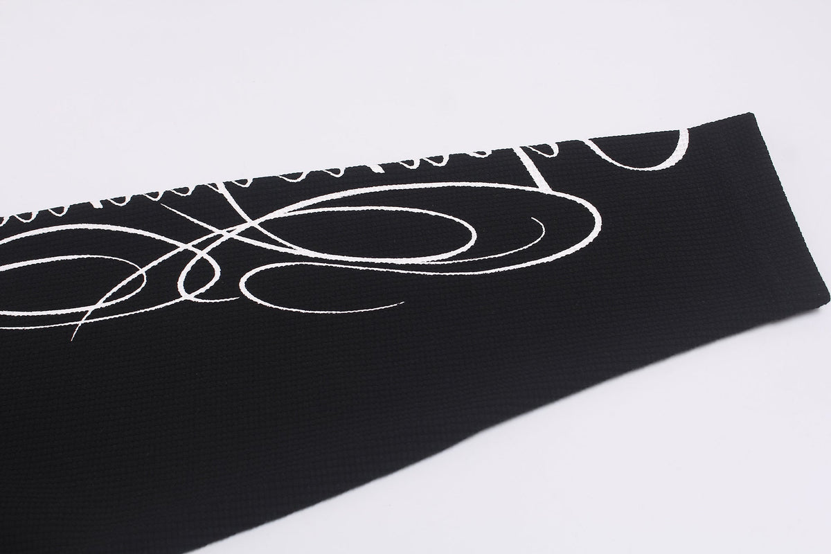 GLFS | Leopard Print Script Sleeve Sweatshirt - product detail