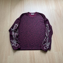 GLFS | Leopard Print Script Sleeve Sweatshirt - product detail