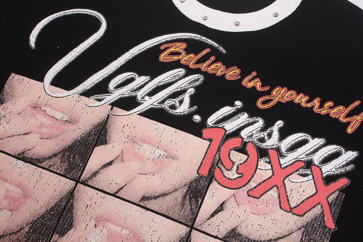 GLFS | Studded Lip Collage Sweatshirt - product detail