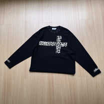 GLFS | Studded Leopard Cross Sweatshirt - product detail