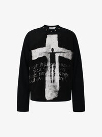 GLFS | Studded Distressed Cross Sweatshirt