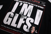GLFS | Studded Newspaper Print Sweatshirt - product detail