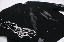 GLFS | Studded Shadow Figure Waffle Sweatshirt - product detail