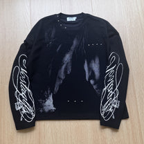GLFS | Studded Shadow Figure Waffle Sweatshirt - product detail