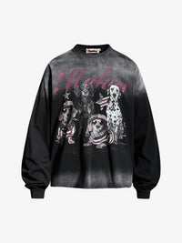 INSERROR MAFA | Distressed Dog Collage Sweatshirt