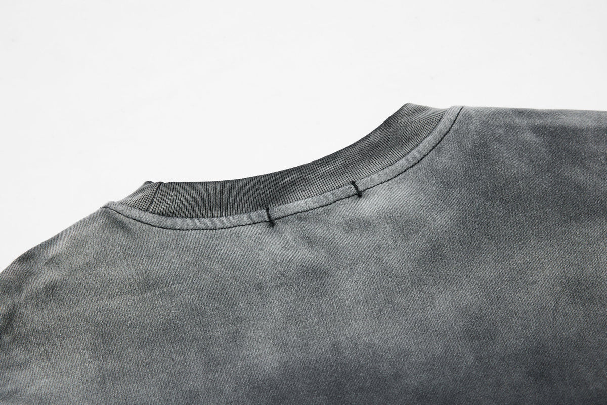 INSERROR MAFA | Distressed Figure Layered Sleeve Sweatshirt - product detail