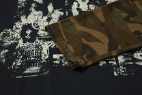 INSERROR MAFA | Distressed Figure Layered Sleeve Sweatshirt - product detail