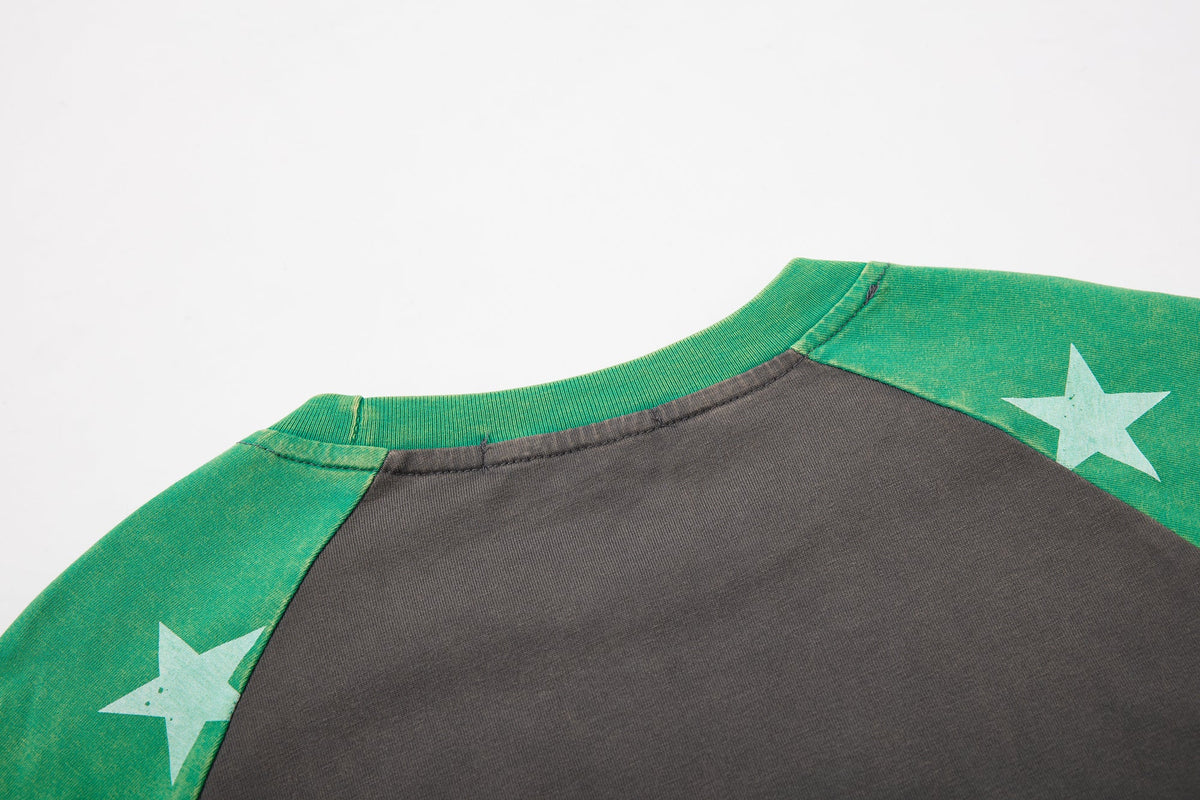 INSERROR MAFA | Cityscape Star Raglan Sweatshirt - product detail