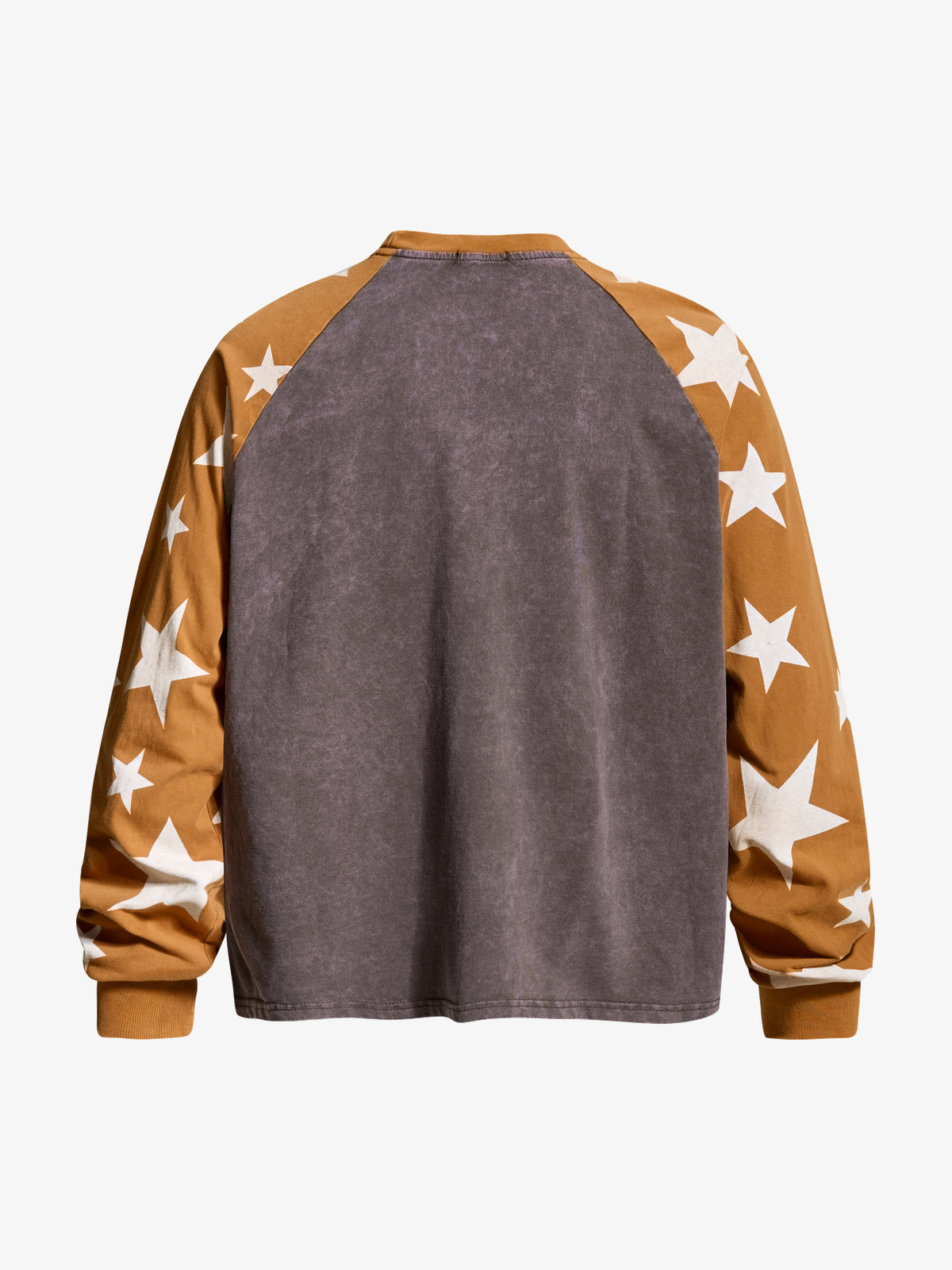 INSERROR MAFA | 1975 Star Raglan Sweatshirt in Brown - back view