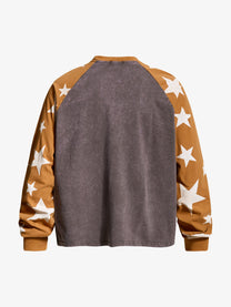 INSERROR MAFA | 1975 Star Raglan Sweatshirt in Brown - back view