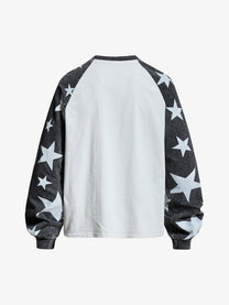 INSERROR MAFA | 1975 Star Raglan Sweatshirt in White - back view