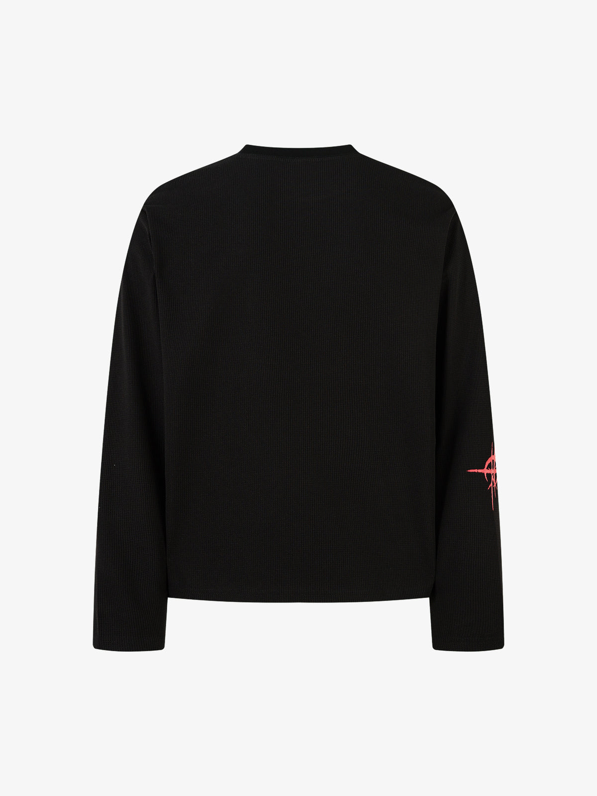 MCCNN | Triple Cross Star Sweatshirt in Black - back view