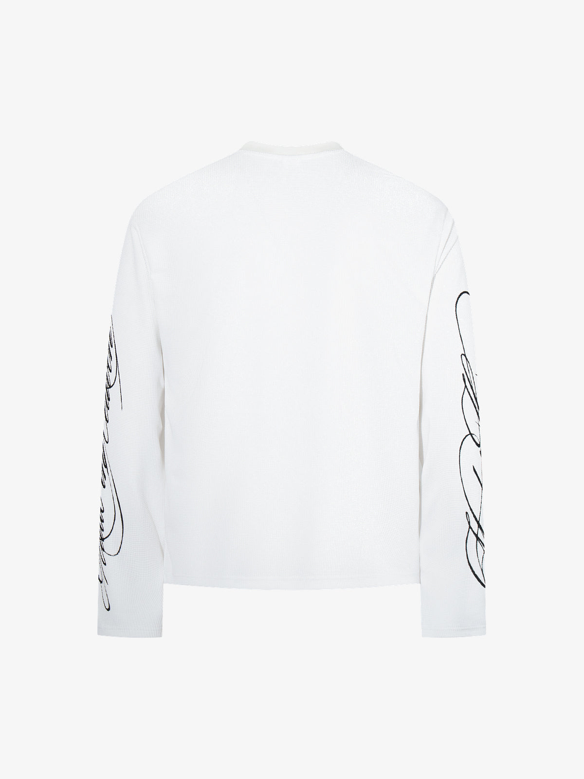 MCCNN | Gothic Eagle Frame Sweatshirt in White - back view